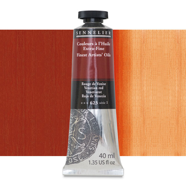 Sennelier Artists' Extra-Fine Oil, Venetian Red, 40 ml.