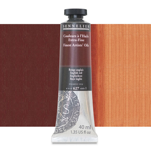 Sennelier Artists' Extra-Fine Oil, English Red, 40 ml.