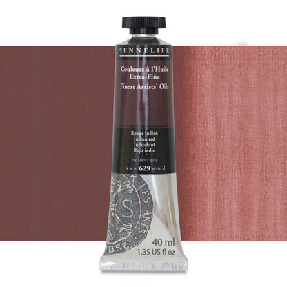 Sennelier Artists' Extra-Fine Oil, Indian Red, 40 ml.