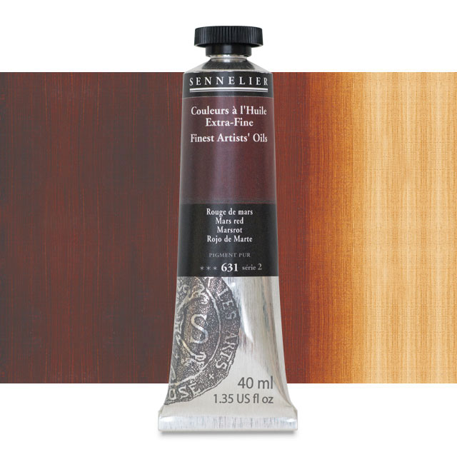 Sennelier Artists' Extra-Fine Oil, Mars Red, 40 ml.