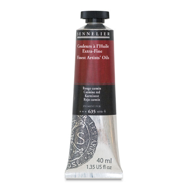 Sennelier Artists' Extra-Fine Oil, Carmine Red, 40 ml.