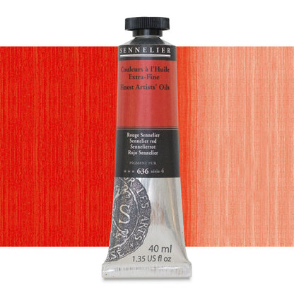 Sennelier Artists' Extra-Fine Oil, Sennelier Red, 40 ml.