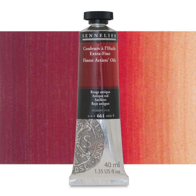 Sennelier Artists' Extra-Fine Oil, Antique Red, 40 ml.