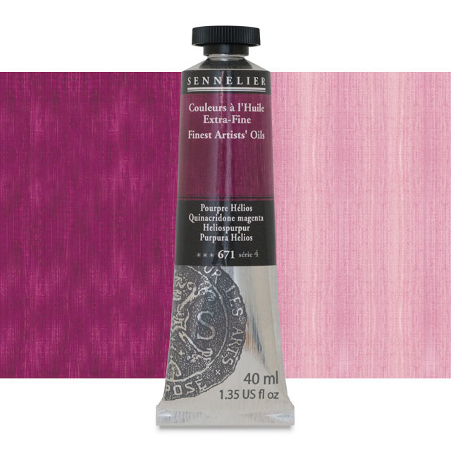 Sennelier Artists' Extra-Fine Oil, Quinacridone Magenta, 40 ml.