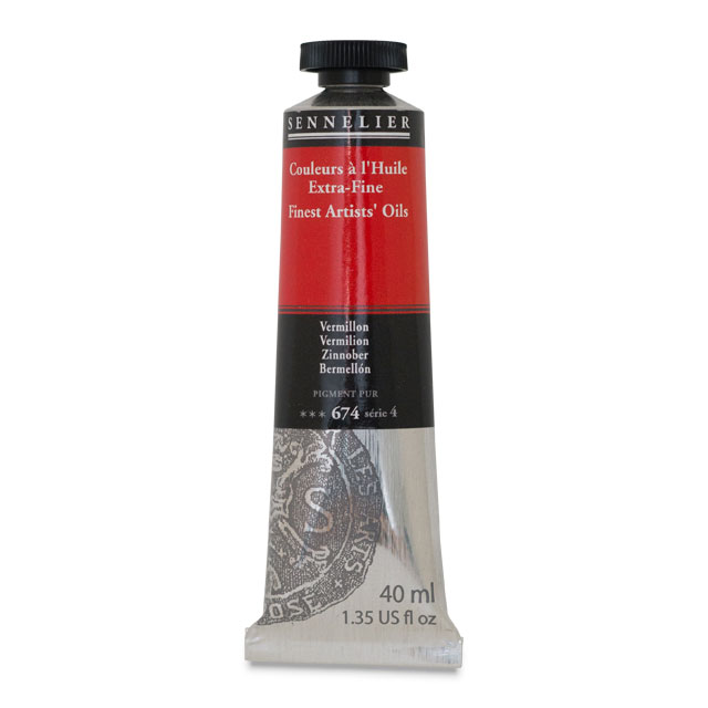 Sennelier Artists' Extra-Fine Oil, Vermilion, 40 ml.