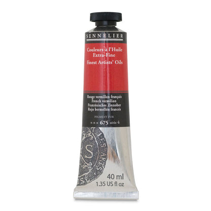 Sennelier Artists' Extra-Fine Oil, French Vermilion, 40 ml.