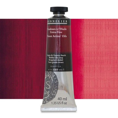 Sennelier Artists' Extra-Fine Oil, Madder Lake Deep, 40 ml.