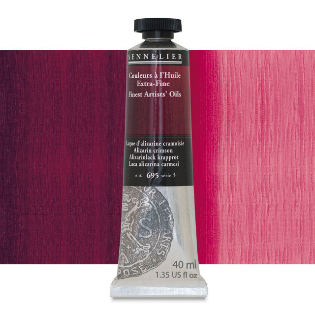 Sennelier Artists' Extra-Fine Oil, Alizarin Crimson, 40 ml.