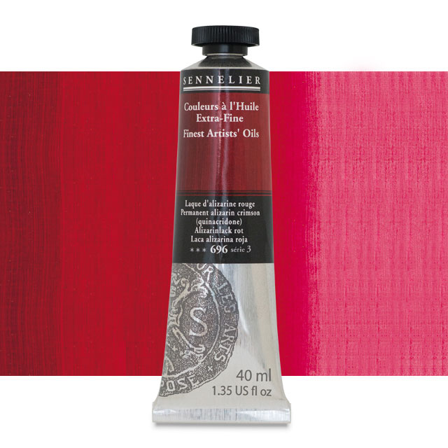 Sennelier Artists' Extra-Fine Oil, Permanent Alizarin Crimson, 40 ml.