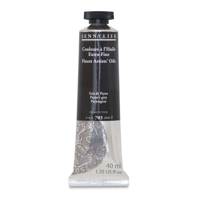 Sennelier Artists' Extra-Fine Oil, Payne's Gray, 40 ml.