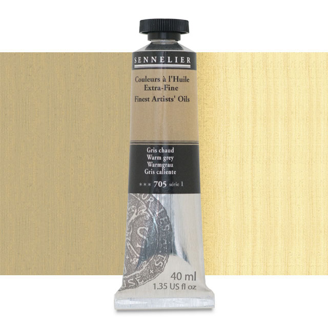 Sennelier Artists' Extra-Fine Oil, Warm Gray, 40 ml.