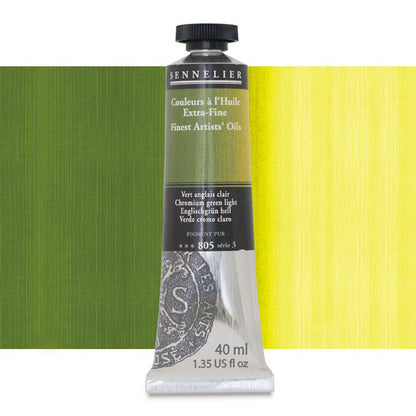 Sennelier Artists' Extra-Fine Oil, Chromium Green Light, 40 ml.