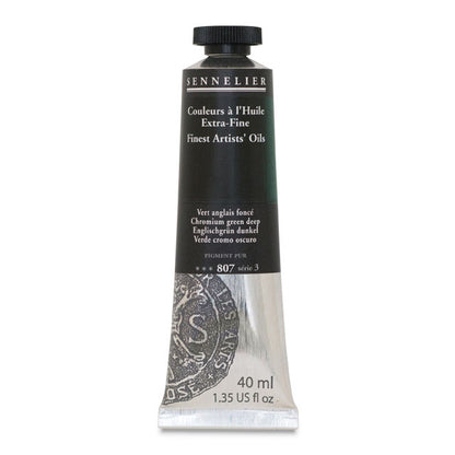 Sennelier Artists' Extra-Fine Oil, Chromium Green Deep, 40 ml.