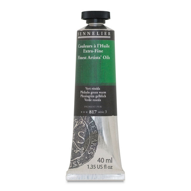 Sennelier Artists' Extra-Fine Oil, Phthalo Green Warm, 40 ml.