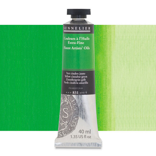 Sennelier Artists' Extra-Fine Oil, Yellow Cinnabar Green, 40 ml.