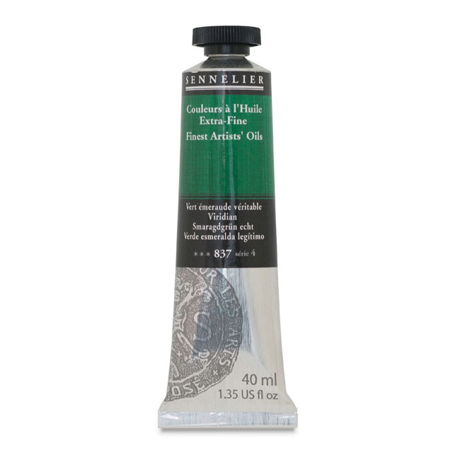 Sennelier Artists' Extra-Fine Oil, Viridian, 40 ml.