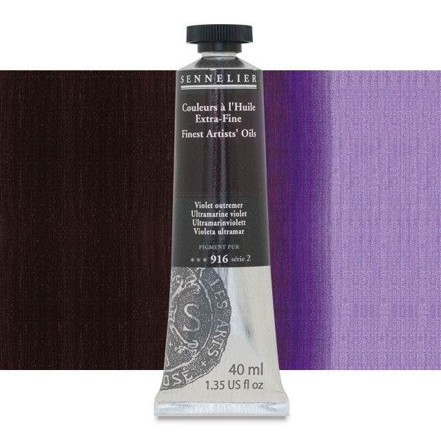 Sennelier Artists' Extra-Fine Oil, Ultramarine Violet, 40 ml.