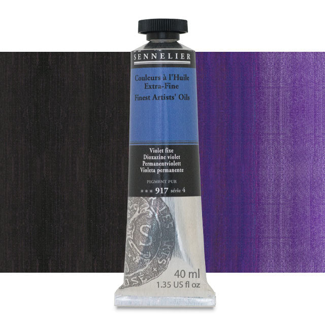 Sennelier Artists' Extra-Fine Oil, Dioxazine Violet, 40 ml.