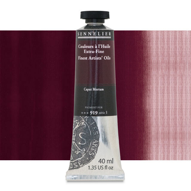 Sennelier Artists' Extra-Fine Oil, Caput Mortum, 40 ml.