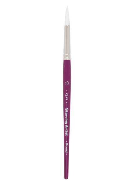 Cheap Joe's Starving Artist White Synthetic Brush, Round, Size 10