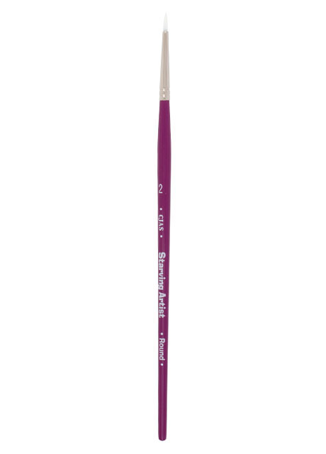 Cheap Joe's Starving Artist White Synthetic Brush, Round, Size 2