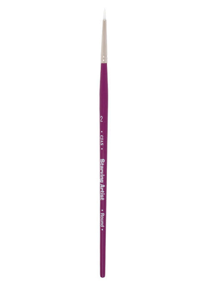 Cheap Joe's Starving Artist White Synthetic Brush, Round, Size 2