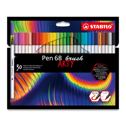 Stabilo Pen 68 Brush Pen Set - Arty, Set of 30