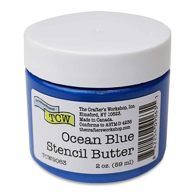 The Crafter's Workshop Stencil Butter - Ocean Blue, 2 oz.