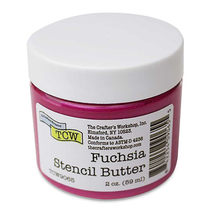 The Crafter's Workshop Stencil Butter - Fuchsia, 2 oz.