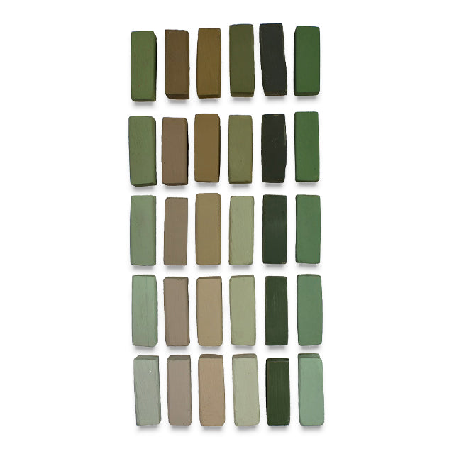 Neutral Greens, Set of 30