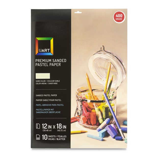 Sanded Pastel Paper Sheet Pack, 400 Grade, 12" x 18"