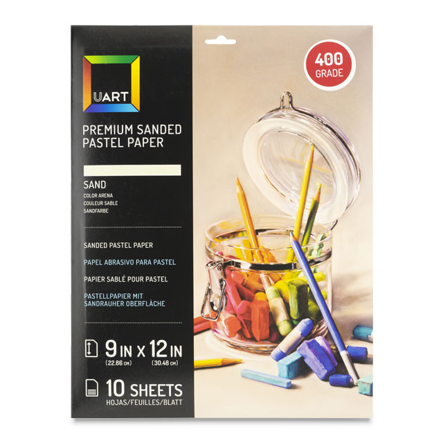 Sanded Pastel Paper Sheet Pack, 400 Grade, 9" x 12"