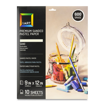 Sanded Pastel Paper Sheet Pack, 600 Grade, 9" x12"