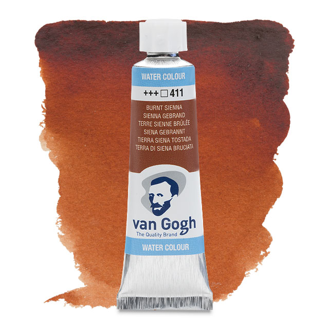 Watercolor, Burnt Sienna, 10 ml.