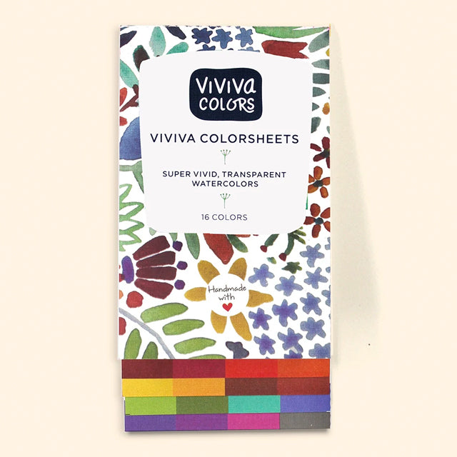 Viviva Colorsheets Watercolor Set - Original, Set of 16