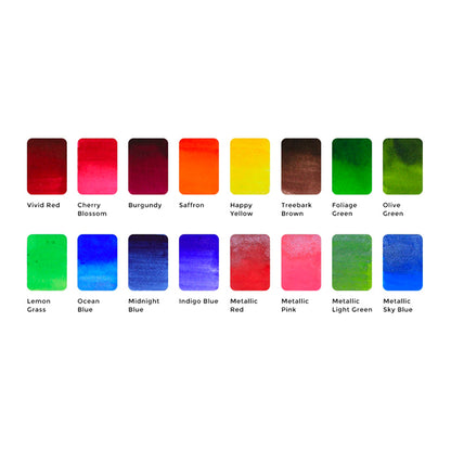 Colorsheets Watercolor Set - Spring Single Set of 16 Colors