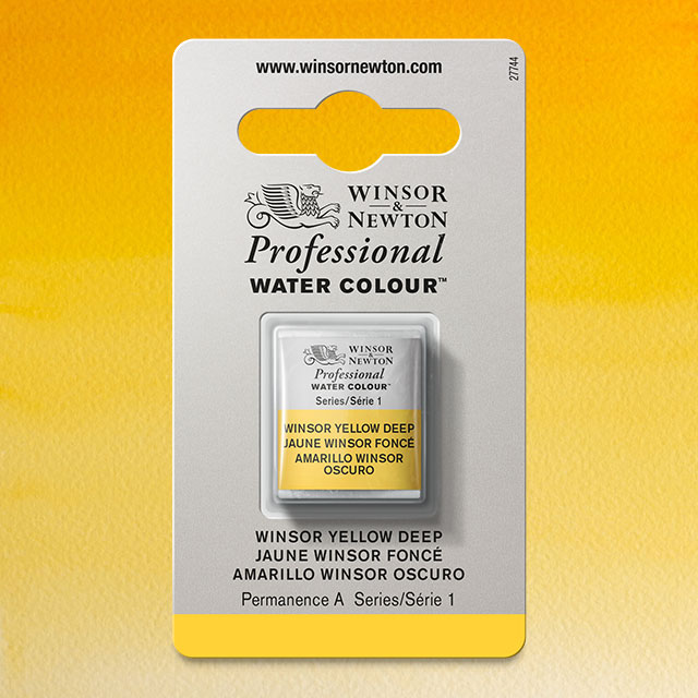 Winsor Yellow Deep, Half Pan