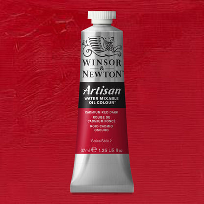 Winsor & Newton Artisan Water Mixable Oil Color - Cadmium Red Dark, 37 ml