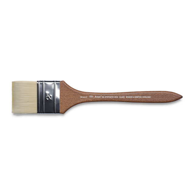 Winsor & Newton Artists' Oil Synthetic Hog Brush - Glaze, Size 2"