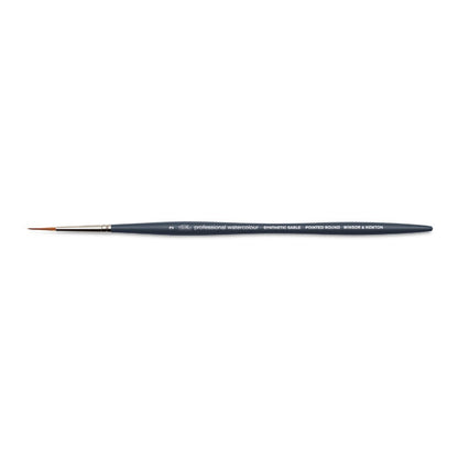 Professional Watercolor Synthetic Sable Brush - Pointed Round, Size 2