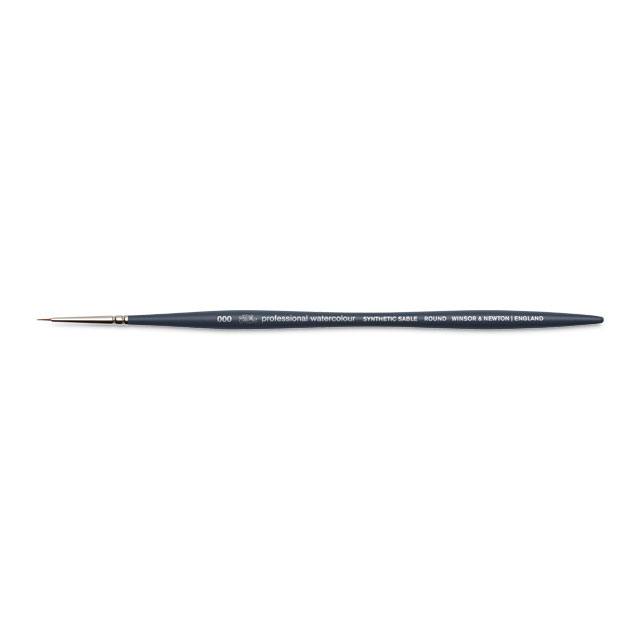 Professional Watercolor Synthetic Sable Brush - Round, Size 000