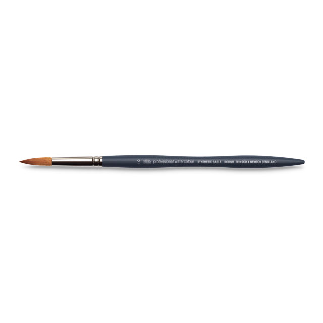 Professional Watercolor Synthetic Sable Brush - Round, Size 10