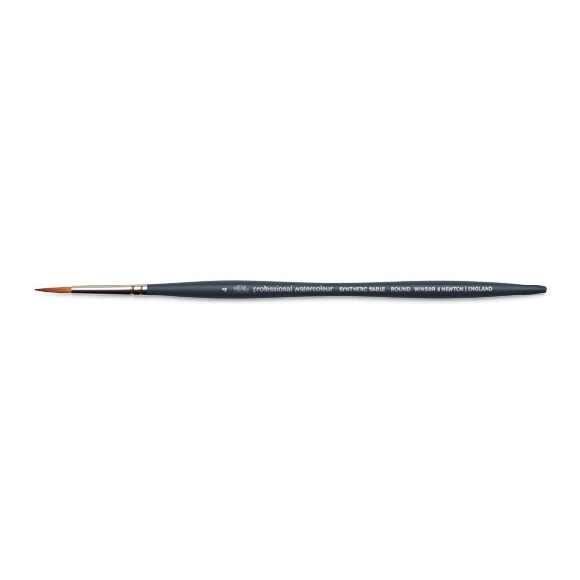 Professional Watercolor Synthetic Sable Brush - Round, Size 4