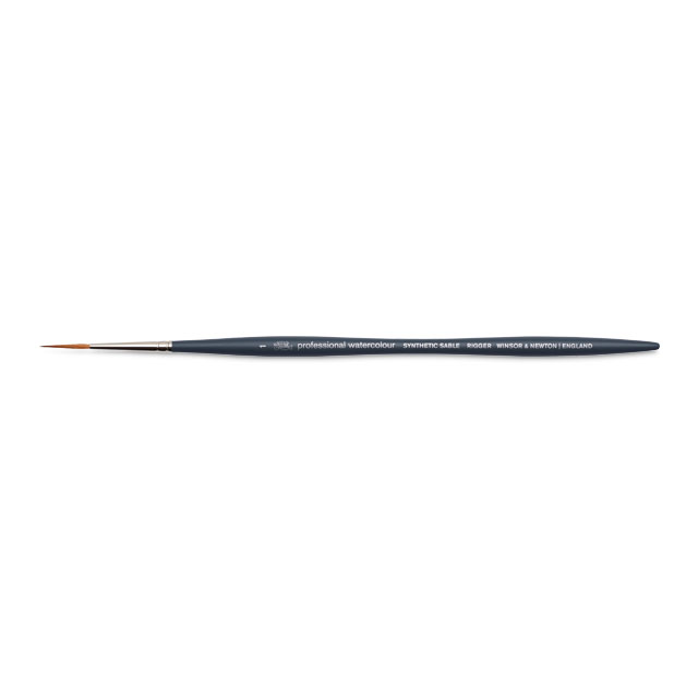 Professional Watercolor Synthetic Sable Brush - Rigger, Size 1