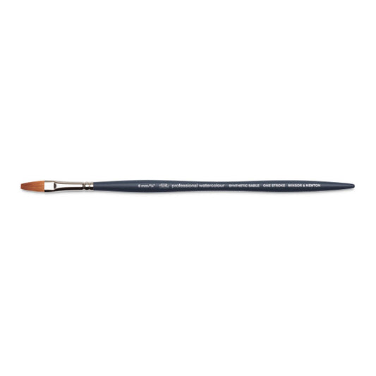 Professional Watercolor Synthetic Sable Brush - One Stroke, Size 1/4"