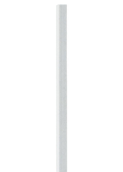 Walker Display System Fiberglass Plain Rod, White Powder Coat Paint, 24"