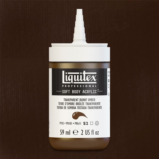 Transparent Burnt Umber, 59 ml. bottle