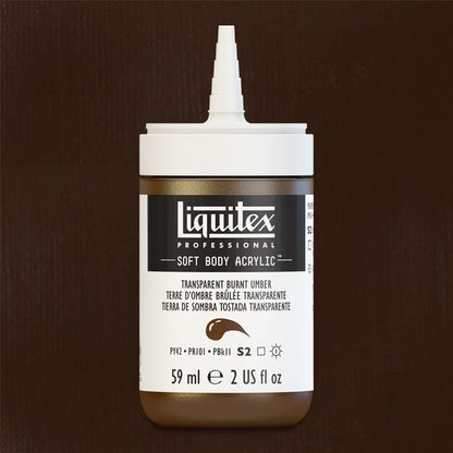 Transparent Burnt Umber, 59 ml. bottle