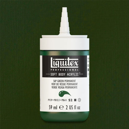 Sap Green Permanent, 59 ml. bottle