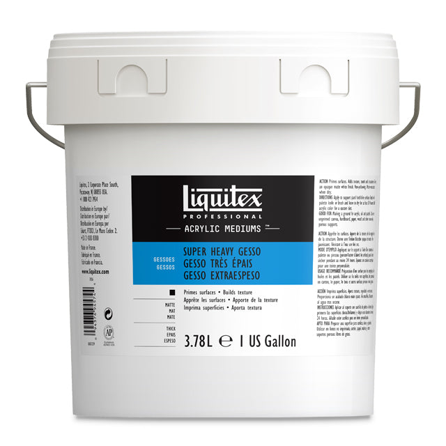 Super Heavy Gesso, 1 gallon bucket